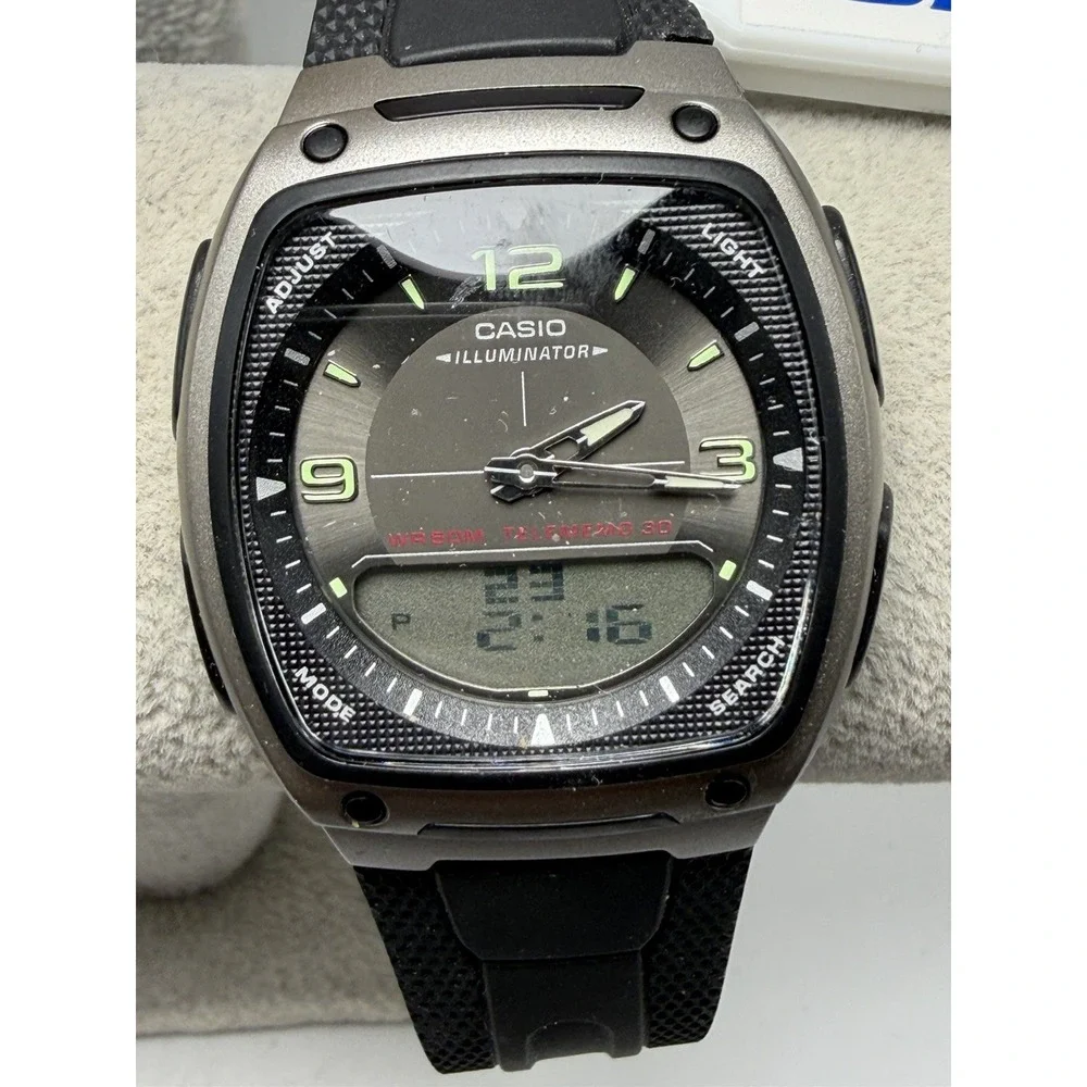 Casio AW-81 Mens Watch Telememo 30 38MM 8.5
